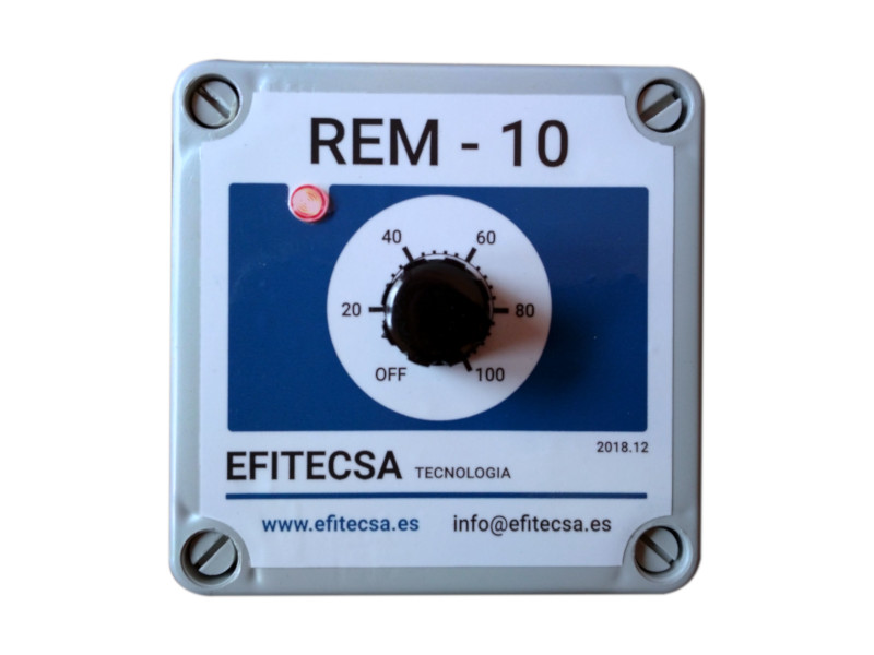 regulador manual rem-10 encendido